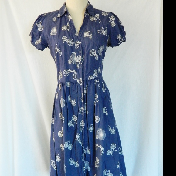 Anthropologie Porridge Two Wheeler Bicycle Dress - Picture 2 of 7
